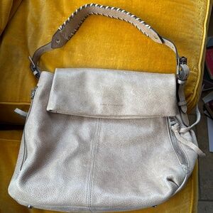 Aimee Kestenberg Double Entry Bali Tan Leather Bag